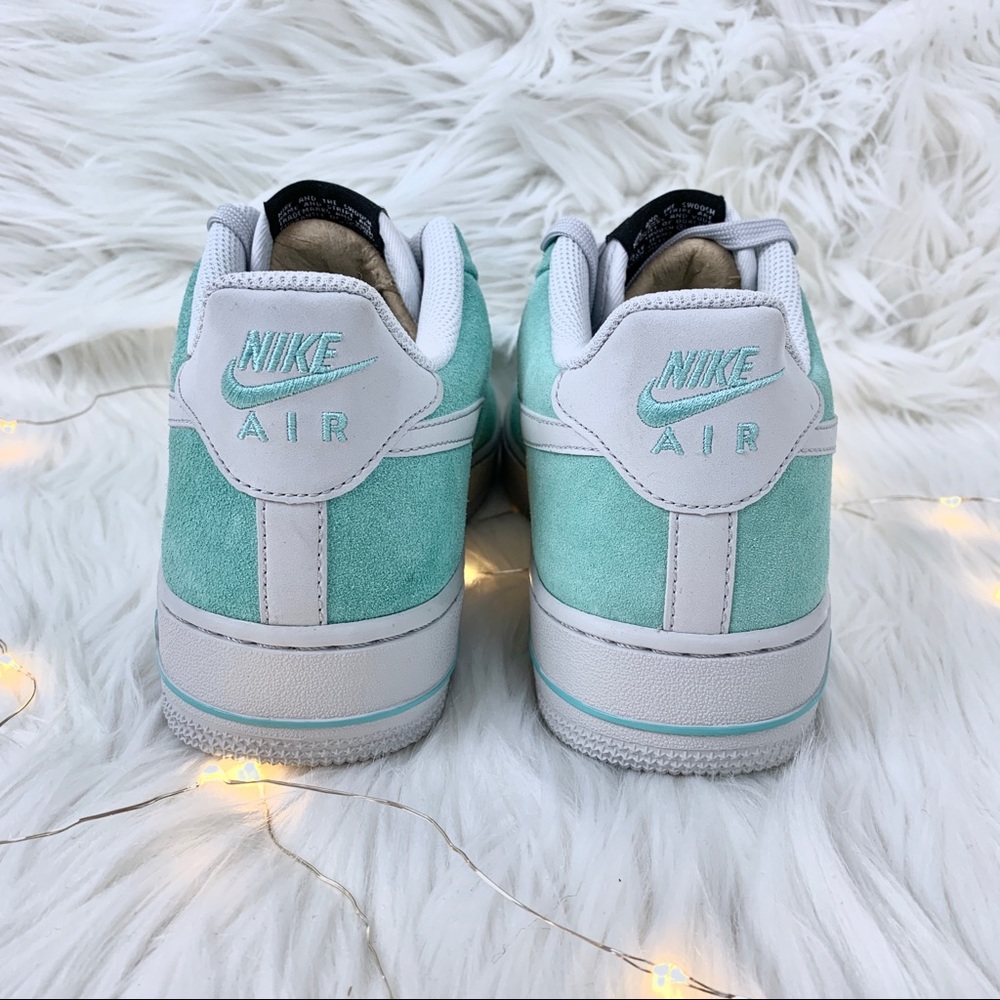 New Nike Air Force 1 Tiffany Teal and Grey - Picture 4 of 9
